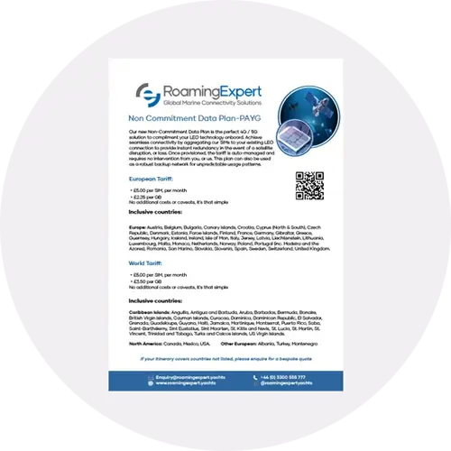 RoamingExpert Non Commitment Data Plan – PAYG